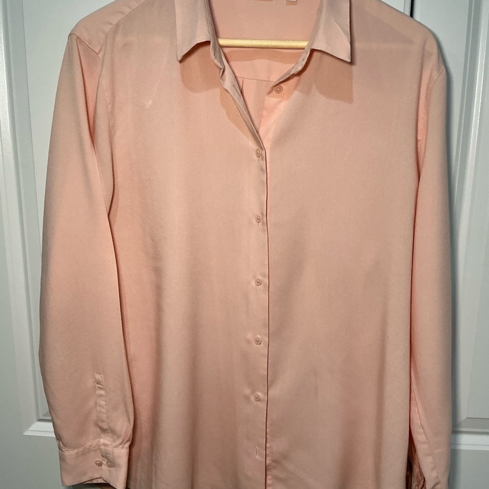 Uniqlo Light Pink Collared Shirt